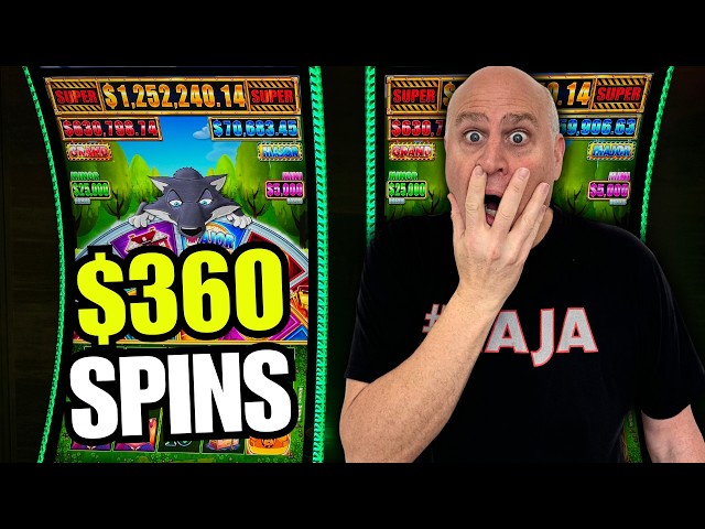 $360 MAX BET HUFF N EVEN MORE PUFF JACKPOT SPECTACULAR!