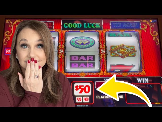 AMAZING Luck on Double Top Dollar Slot With Free Play in Las Vegas! Big Handpay Jackpot!