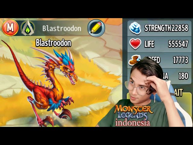 Blastroodon Level 150 Monster Legends INDONESIA