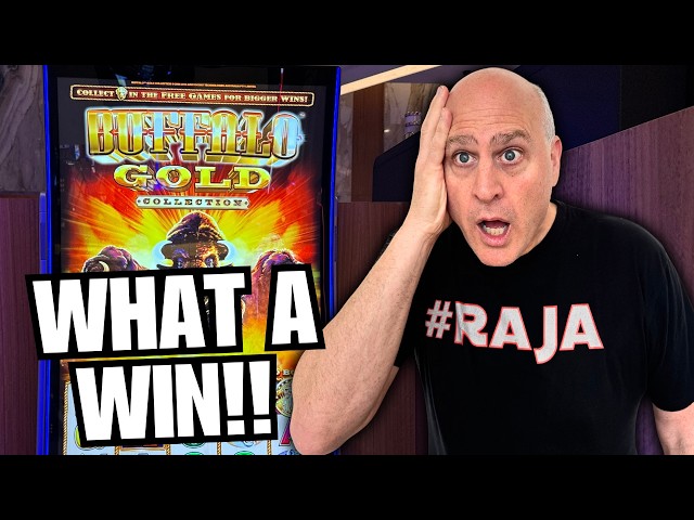 THE LUCKY STREAK CONTINUES PLAYING HIGH LIMIT BUFFALO GOLD SLOTS!