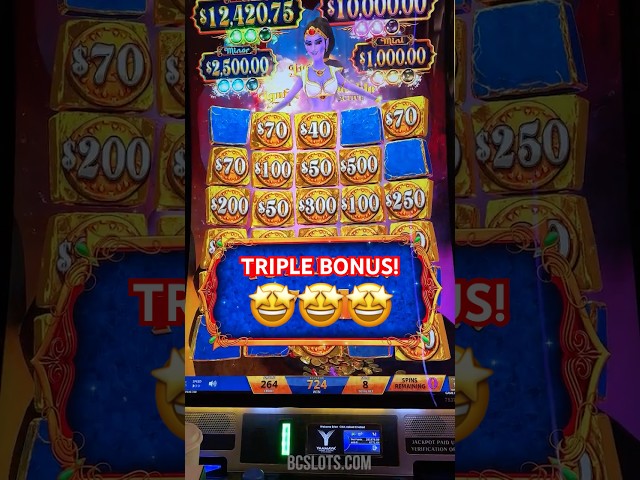 TRIPLE Bonus on an $80 BET!