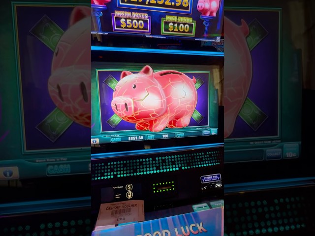 WOW! FULL SCREEN PIGGY BANKIN SLOT JACKPOT! #slots #casino #jackpot #gambling #slotmachine #slot