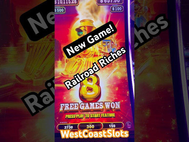 I tried the new Railroad Riches at Graton #slot #casino #shorts