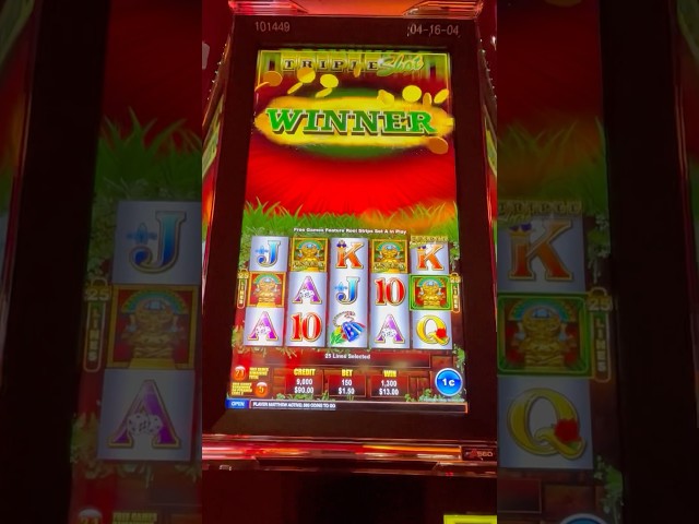 Max Bet Triple Shot Inca Reef Slot BONUS WIN!